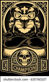 Panda Fighter Champion Design 