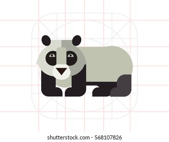 Panda flat icon