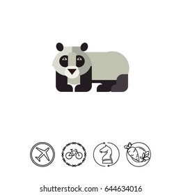 Panda flat icon