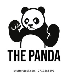 El diseño minimalista del logo de Panda Flat