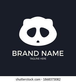 PANDA FLAT AND SIMPLE LOGO CONCEPT BRAND IDENTITY