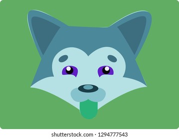 panda flat vector icon
