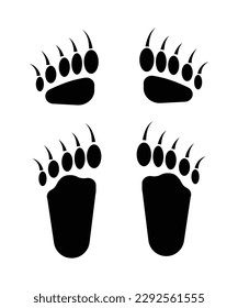 panda footprint icon, vector best flat icon.