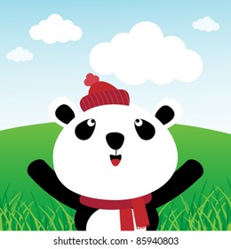 Panda in the forest