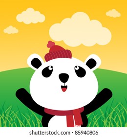 Panda in the forest
