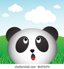 Panda in the forest