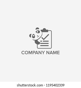 Panda forms logo design