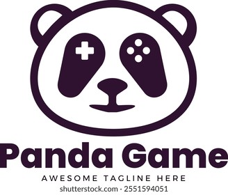 Panda Game with Joystick Logo