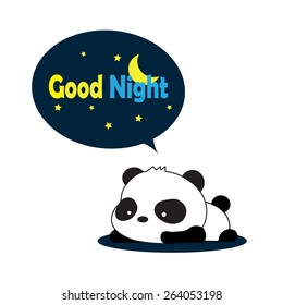 panda goodnight