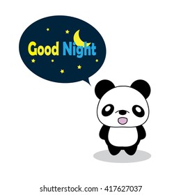 panda goodnight
