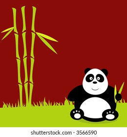 panda happy wildlife cute bear nature grass hilarious wild earth funny ecosystem animals bamboo wilderness scenery green smiling fauna environment comical humorous personality laughing cartoons painti