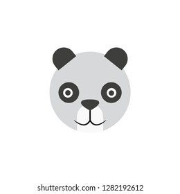 panda head cartoon icon