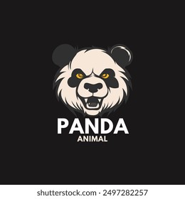 Panda head gaming logo design