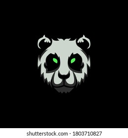 panda head illustration. suitable for clothes, jackets, esport logos and others