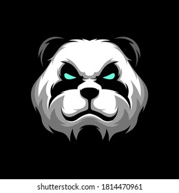 PANDA HEAD LOGO GAMING MASCOT SPORT TEMPLATE