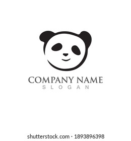 Panda Head Logo And Symbol Vector