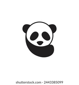 Panda head logo, panda vector image, vector icon and logo for business, company, esports team.