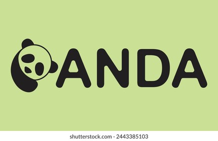 Panda head logo, panda vector image, vector icon and logo for business, company, esports team.