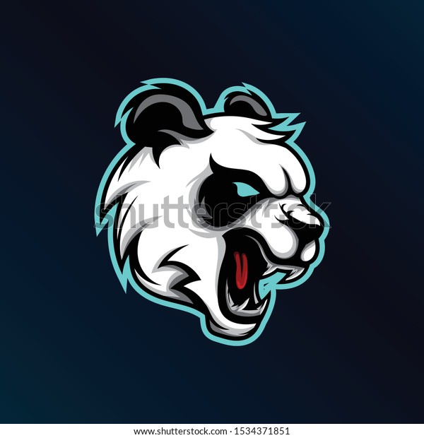 Panda Head Mascot Vector Illustrator Sport Stock Vector (Royalty Free ...