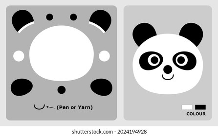 33 Panda Face Cut And Glue Images, Stock Photos & Vectors | Shutterstock