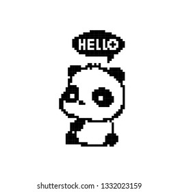panda hello 
Panda and Valentine's Day 
