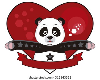 Panda hug - Panda with open arms for a hug