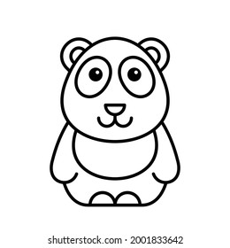 Panda icon. Icon design. Template elements