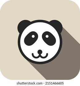 Panda icon design, vector illustration
