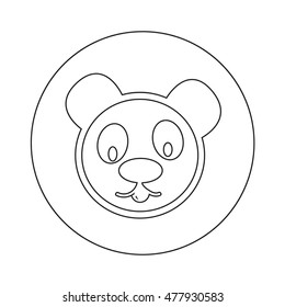 Panda Icon illustration design