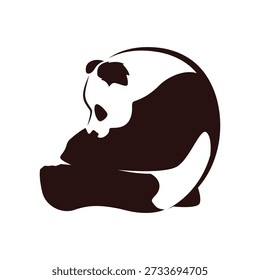 Ilustración de diseño de Imagen de icono de panda