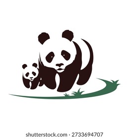 Ilustración de diseño de Imagen de icono de panda