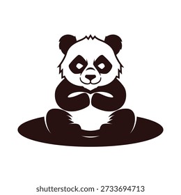 Ilustración de diseño de Imagen de icono de panda
