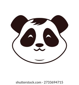 Ilustración de diseño de Imagen de icono de panda