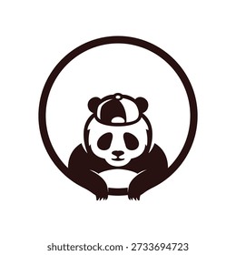 Ilustración de diseño de Imagen de icono de panda
