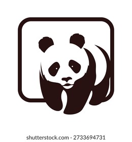 Ilustración de diseño de Imagen de icono de panda