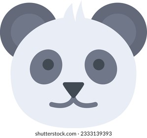 Panda Icon image. Suitable for mobile application.