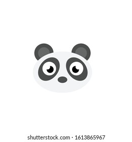 Panda icon isolated on white background