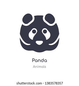 panda icon. isolated panda icon vector illustration from animals collection. editable sing symbol can be use for web site and mobile app
