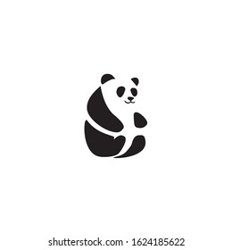 Panda icon logo design illustration vector template