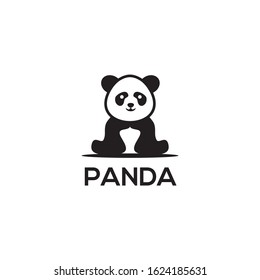 Panda icon logo design illustration vector template