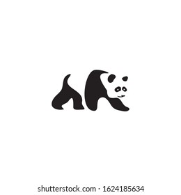 Panda icon logo design illustration vector template