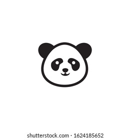 Panda icon logo design illustration vector template