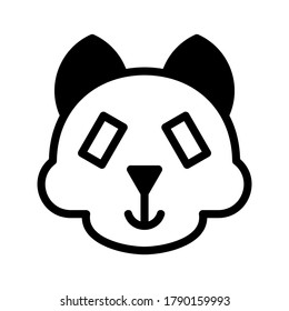panda icon or logo isolated sign symbol vector illustration - high quality black style vector icons
