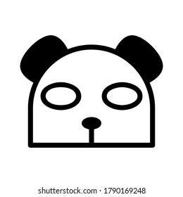 panda icon or logo isolated sign symbol vector illustration - high quality black style vector icons
