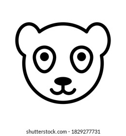 panda icon or logo isolated sign symbol vector illustration - high quality black style vector icons
