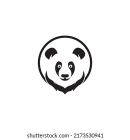 panda icon logo vector design template