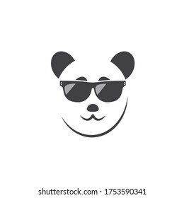 panda icon logo vector illustration design