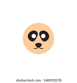 Panda icon on a white background