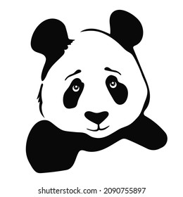 Panda-Symbol auf weißem Hintergrund