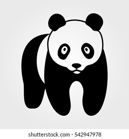 Panda icon on white background